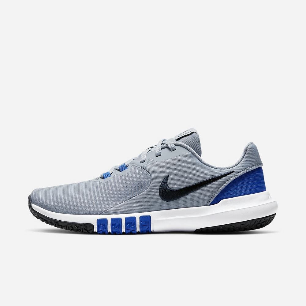 Chaussure De Fitness Nike Flex Control 4 Grise 8297-365 Obsidian Mist/Game Royal/White/Dark Obsidian Homme | ZNT-27345699